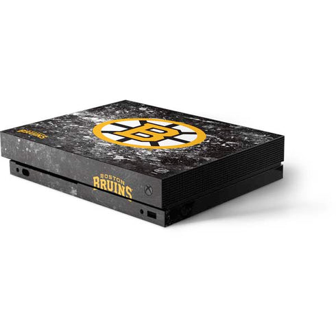 NHL Boston Bruins Iced Xbox One X Console Skin